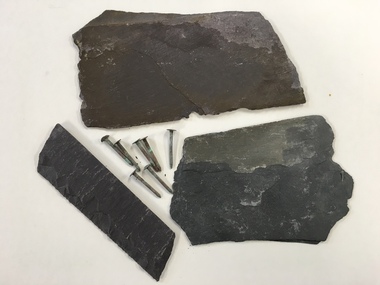 Building Marerial, Slate & Nails, mid 19th century