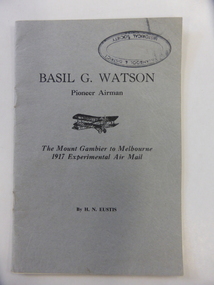 Booklet, Basil G Watson, 1967