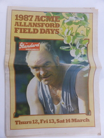 Document, Newspaper The Standard 1987 ACME, March 11 1987