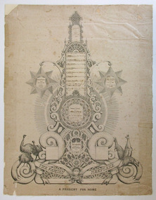 Document, Meek drawing, 1865