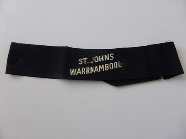 Clothing, Hat Band St Johns Warrnambool, Mid 20th century