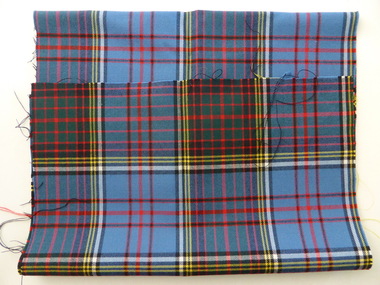 Cloth, Anderson Tartan Warrnambool & District Pipes & Drums, late 20th century -1974