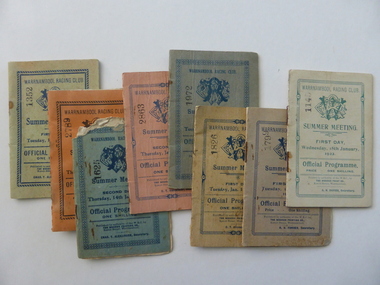 Document - Warrnambool. Woodford. Winslow. Purnim Race Books, Modern Print, W’Bool, Victoria, 1920's and 1930's