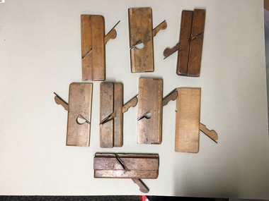 Tools, Phillips Collection 8 wood planes, Late 19th/early 20th centuries