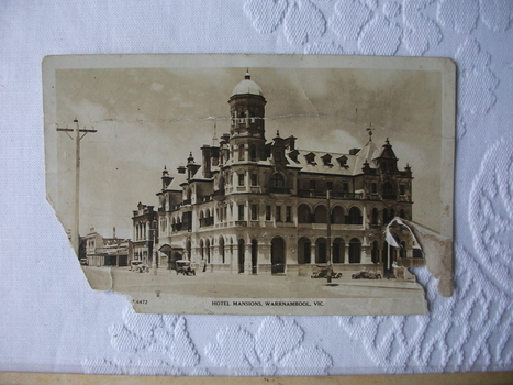 postcard of Hotel Mansions