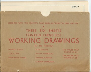 Drawing, Working Drawing House & Furniture Making