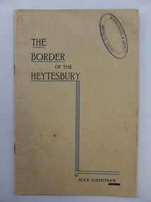 Booklet, Terang Express, The Border of the Heytesbury, 1937