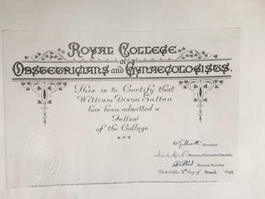 Document, University of Melbourne, First half of 20th C