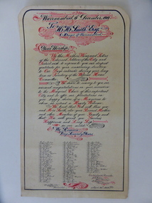 Document, Illuminated Address H. H. Smith esq