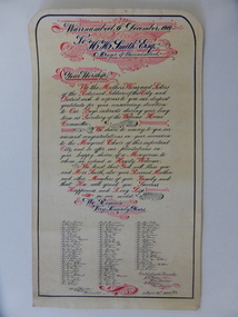 Document, Illuminated Address H. H. Smith esq