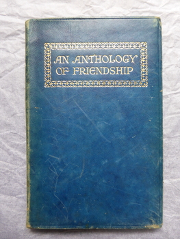 This is a dark blue covered book with gold text.