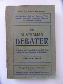 Book, The Australian Debate, Early 20th century