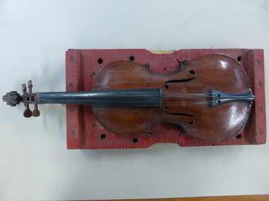 Instrument - Musical Instrument, Violin and stand, Early 20th Century