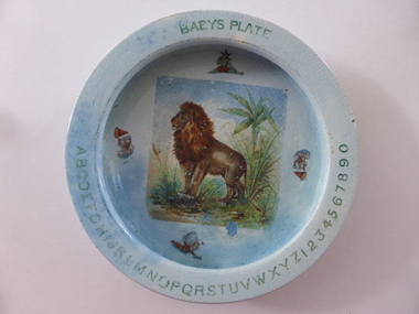 Plate, Baby Plate - Elizabeth Morgan, c mid 19th century