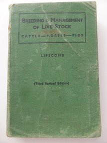 Book, Breeding & management of live stock, 1943