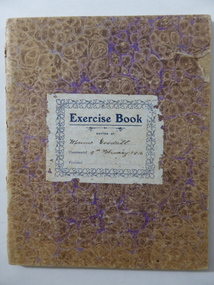 School Exercise Book belonging to Winnie Goodall in 1916