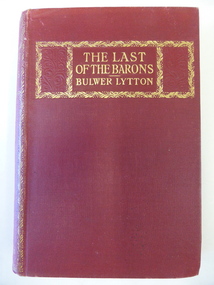 Book, The Last of the Barons, 1843