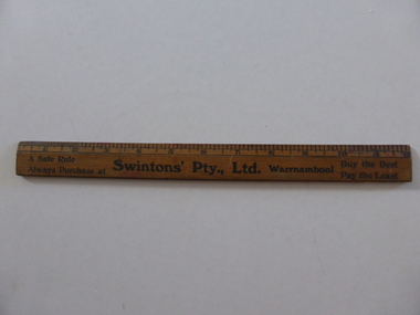 Artefact, Ruler Swinton's Pty Ltd Wbool. Crockery Dep 1910/30, 1920s