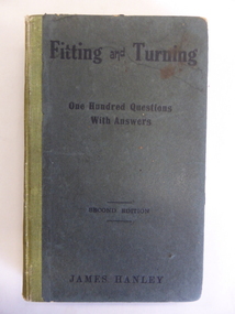 Book, Fitting and Turning, 1917