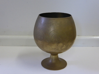 Goblet, Brass Goblet, Mid 20th century