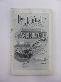 Book, The Journal of the Department of Agriculture of Vic 1902, 1902