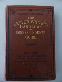 Book, The letter writer's hand book, 1890s