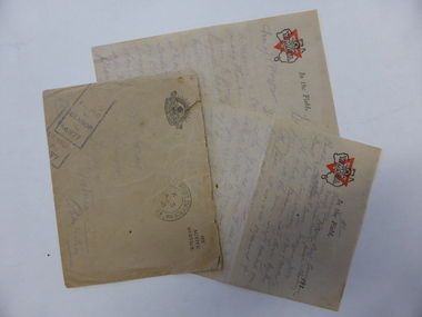 Letter, Carter 1.Letter 2.Envelope Mrs Craig Jan 3 1918, 1917