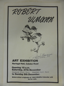 Poster, Poster for Robert Ulman exhibition, 1982