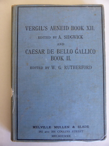 Book, Vergil's Aeneid Book X11, Late 19th century