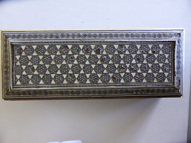 Box, Embossed Box with beads, Early 20th century