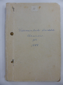 Book, Warrnambool Standard Almanac 1888, 1888