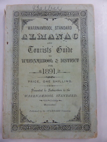 Book, Warrnambool Standard Almanac 1891, 1891