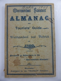 Book, Warrnambool Standard Almanac 1899, 1899