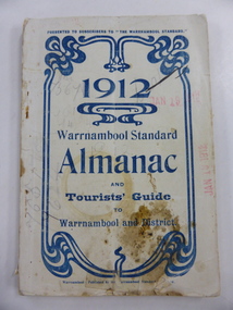 Book, Warrnambool Standard Almanac 1912, 1912