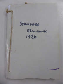 Book, Warrnambool Standard Almanac 1926, 1926