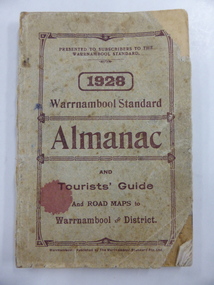 Book, Warrnambool Standard Almanac 1928, 1928