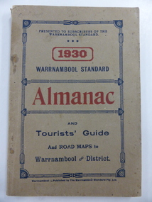 Book, Warrnambool Standard Almanac 1930, 1930