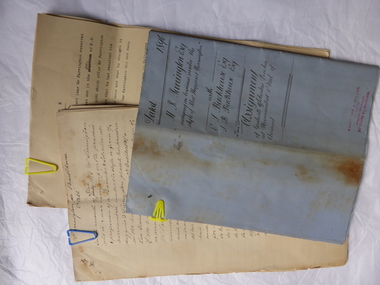Documents, Henry Parrington, 1896
