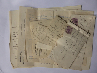 Documents, Parrington, 1896-1897