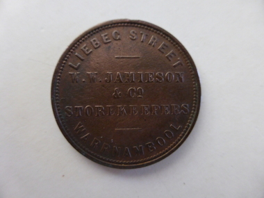 Token, W Jamieson, 1862