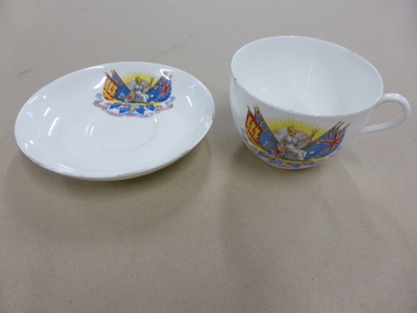 China, Cup & Saucer, 1930s to early 1940s