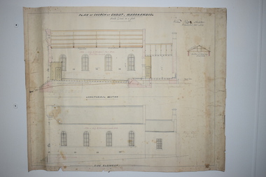 Document, Plan of Church of Christ Warrnambool, 1883