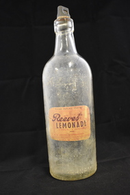 Bottle, Reeves Lemonade - with label, 1940s
