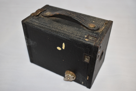 A Box Brownie camera.