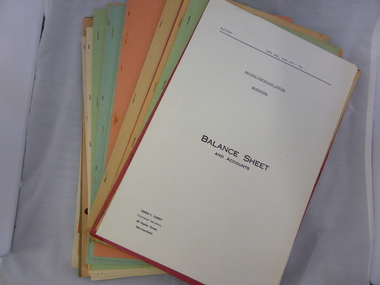 Folder, Balance Sheets (Swinton), Mid  20th century