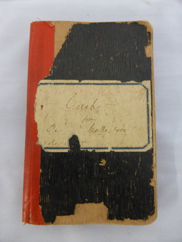 This is a ledger from Swinton's store which records financial matters and staff sick leave details.