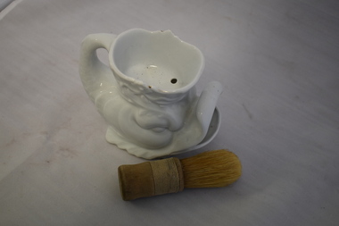 Household, Shaving mug & brush, Early 20th century