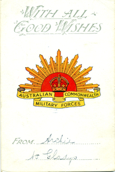 This is a collection of ten postcards sent during WW1 .