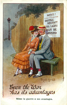 This is a collection of postcards sent during WW1 some have photographs , some have illustrations and one is embroidered in silk.