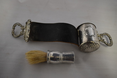 Household, Shaving Strop and Brush, Early 20th century